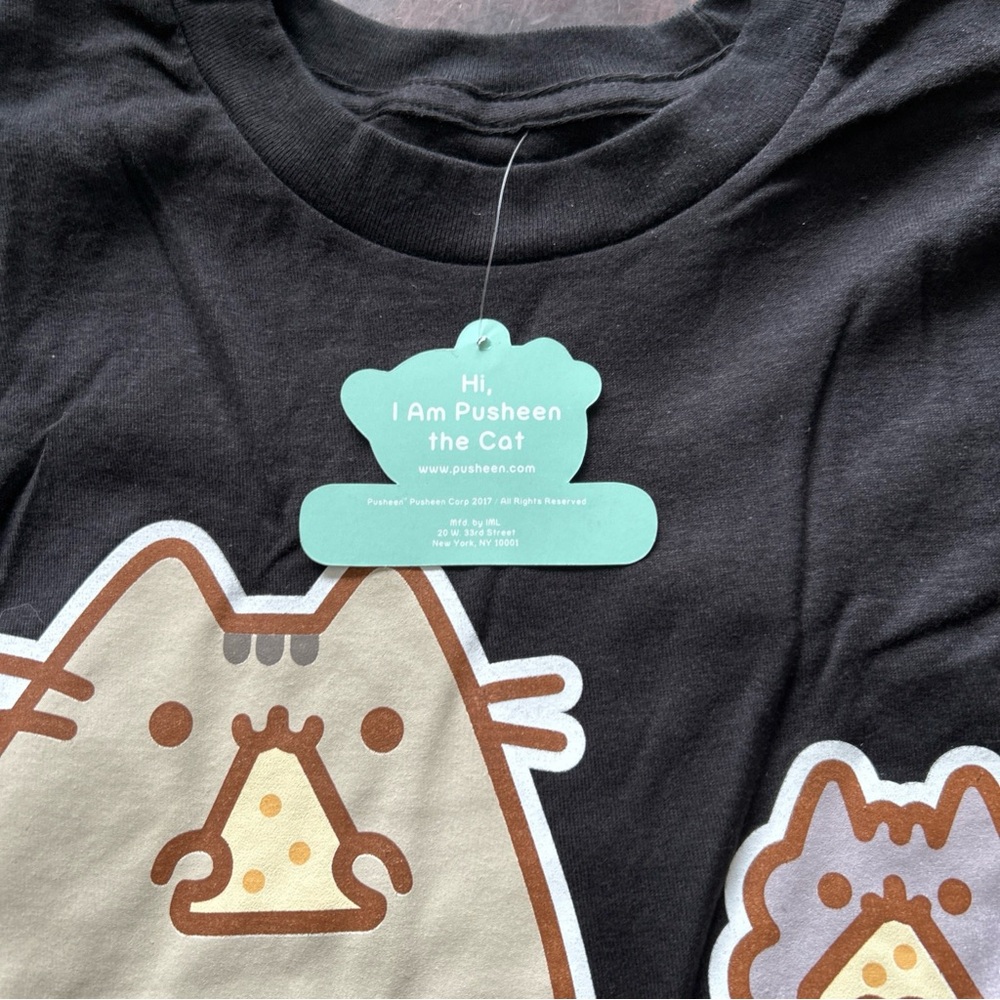 Pusheen The Cat Chips & Dip  PUSHEEN T-Shirt NWT Licensed & Official unisex - Picture 3 of 5